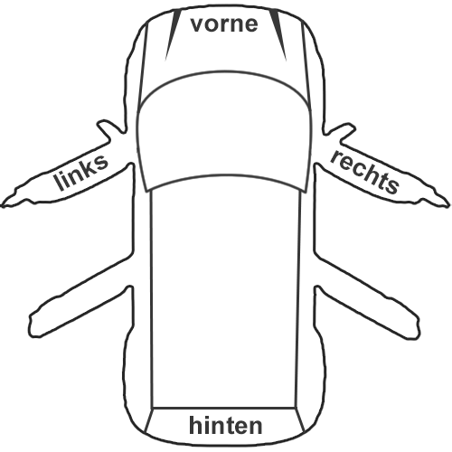 Außenspiegel passend für VW Polo 02 9N 10/01-04/05 Rechts Beifa