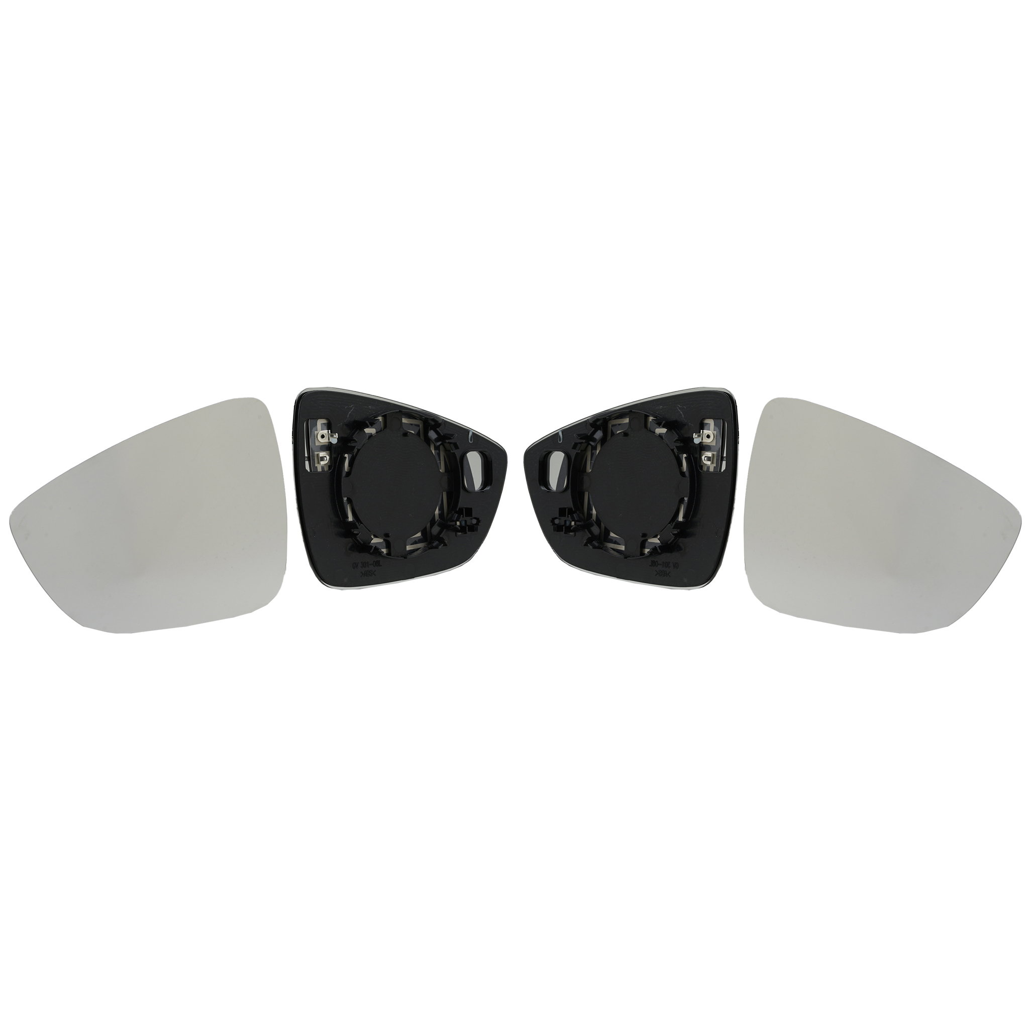 Coprispecchietti BMW X5 E53 2000-2006 | Calotte E Cornice Nere In ABS | Set Sinistro + Destro | Sostituzione 51168254903/321/322/904