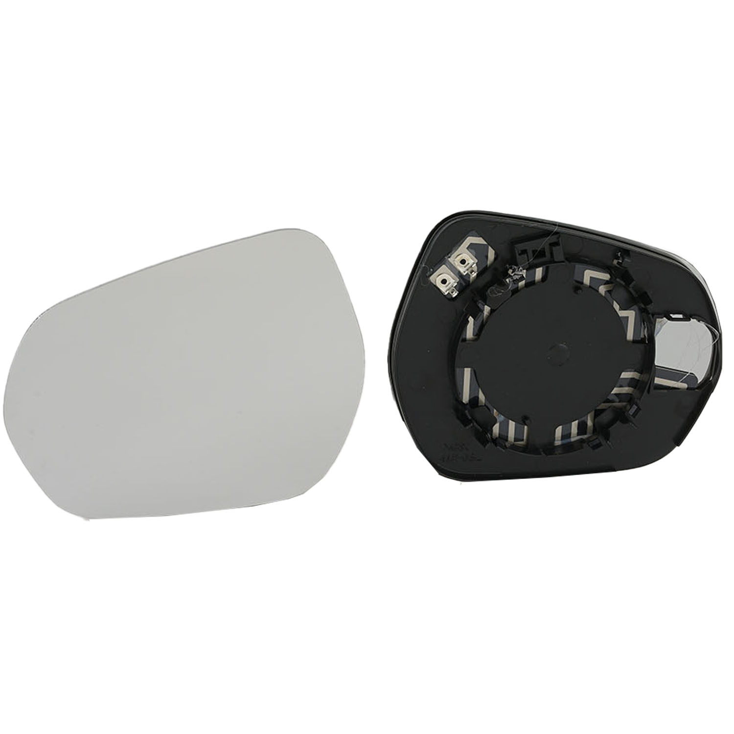 Vetro Specchietto Retrovisore Riscaldato Sinistro Per Ford Tourneo Courier 2014-2023 - Lente Cromata Con Base ABS - 6