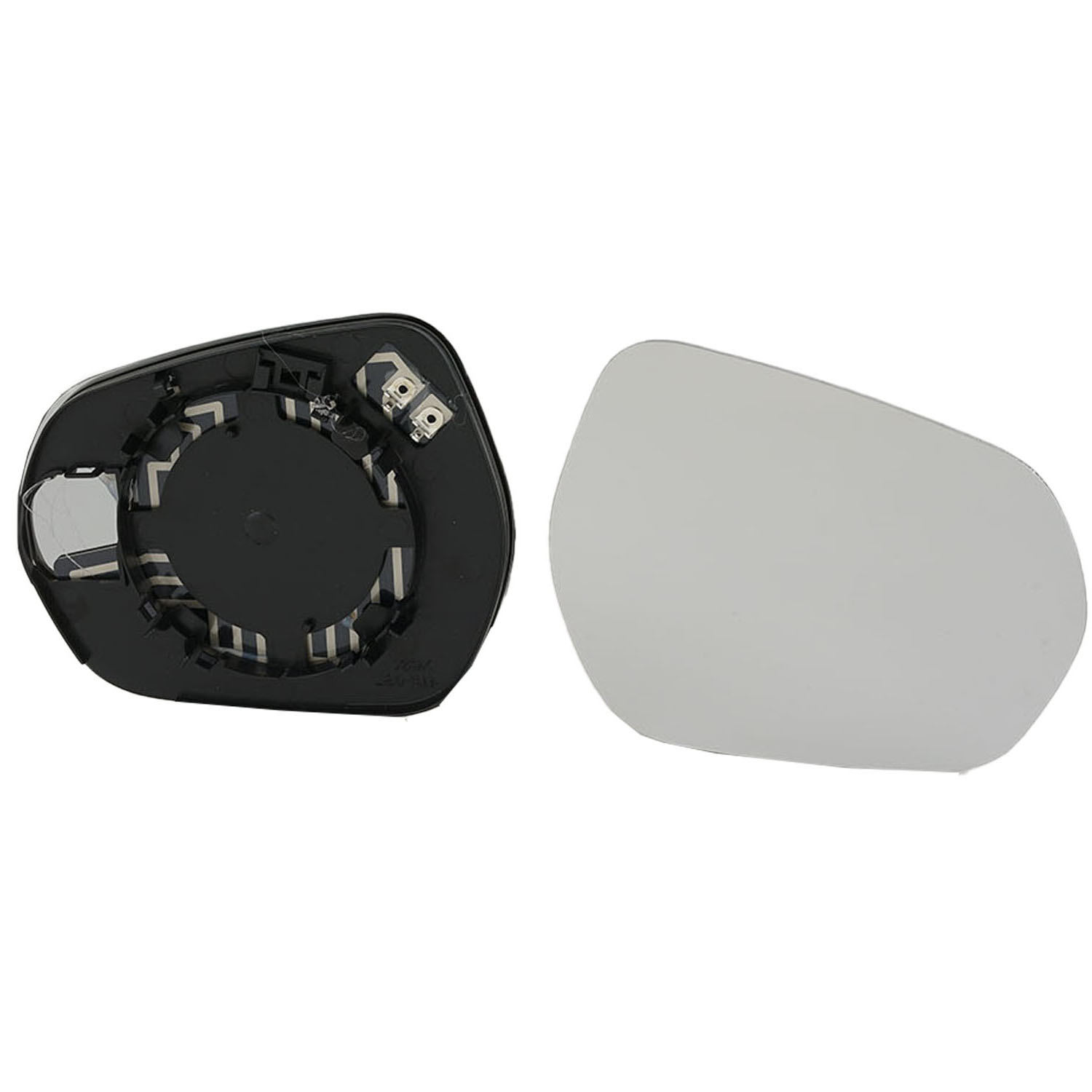 Vetro Specchietto Retrovisore Riscaldato Sinistro Per Ford Tourneo Courier 2014-2023 - Lente Cromata Con Base ABS - 3
